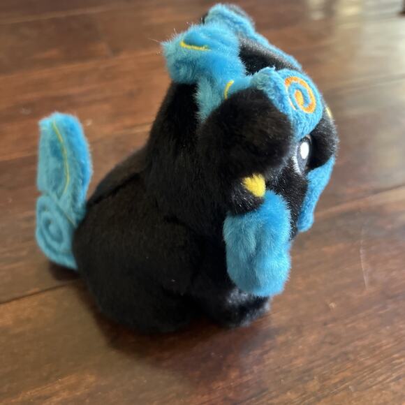 Chinese Foo Dog Lion Plush Black Blue Stuffed Toy New Year 6 inch Cute Okinawa - Picture 2 of 6